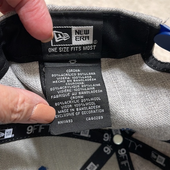 BNWT NEW ERA 9 THIRTY GRAY NEW YORK METS THE 7 LINE ARMY - Picture 7 of 10